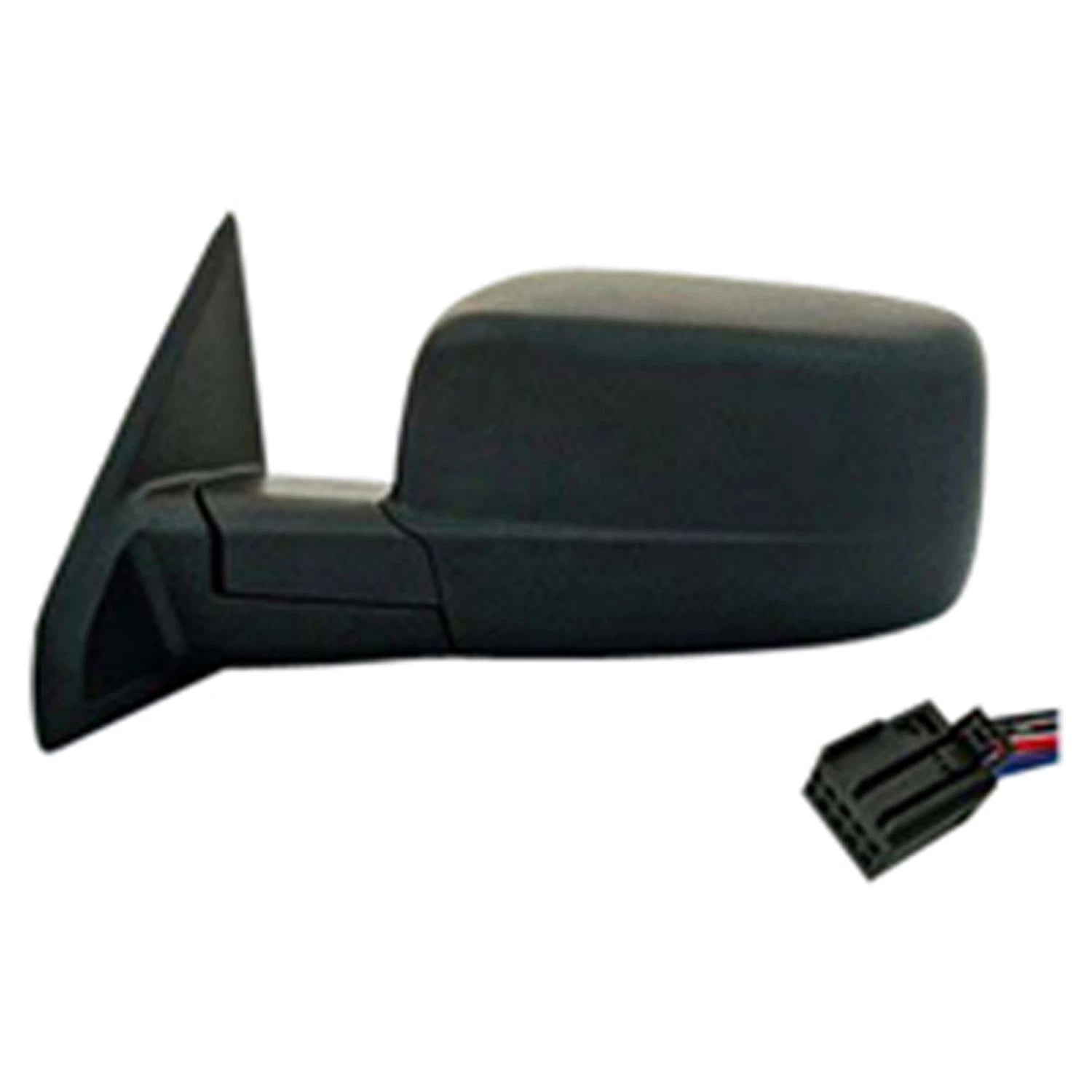 Textured Driver Side Power Door Mirror w/Heated Glass w/o Turn Signal w/o Memory