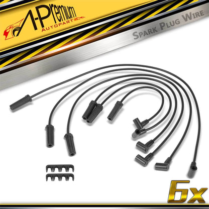 6X Spark Plug Wire Set for Pontiac Bonneville (2001–2003) Buick Park Avenue (2001–2003)