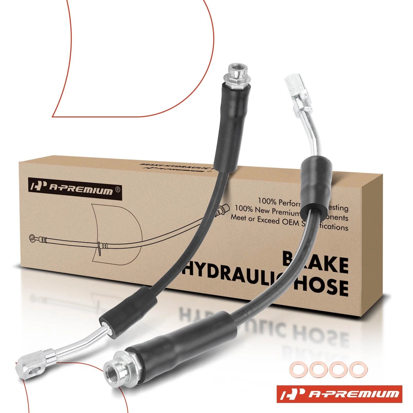 2X Rear Brake Hydraulic Hose for Chevy Lumina Monte Carlo (1997–1999)