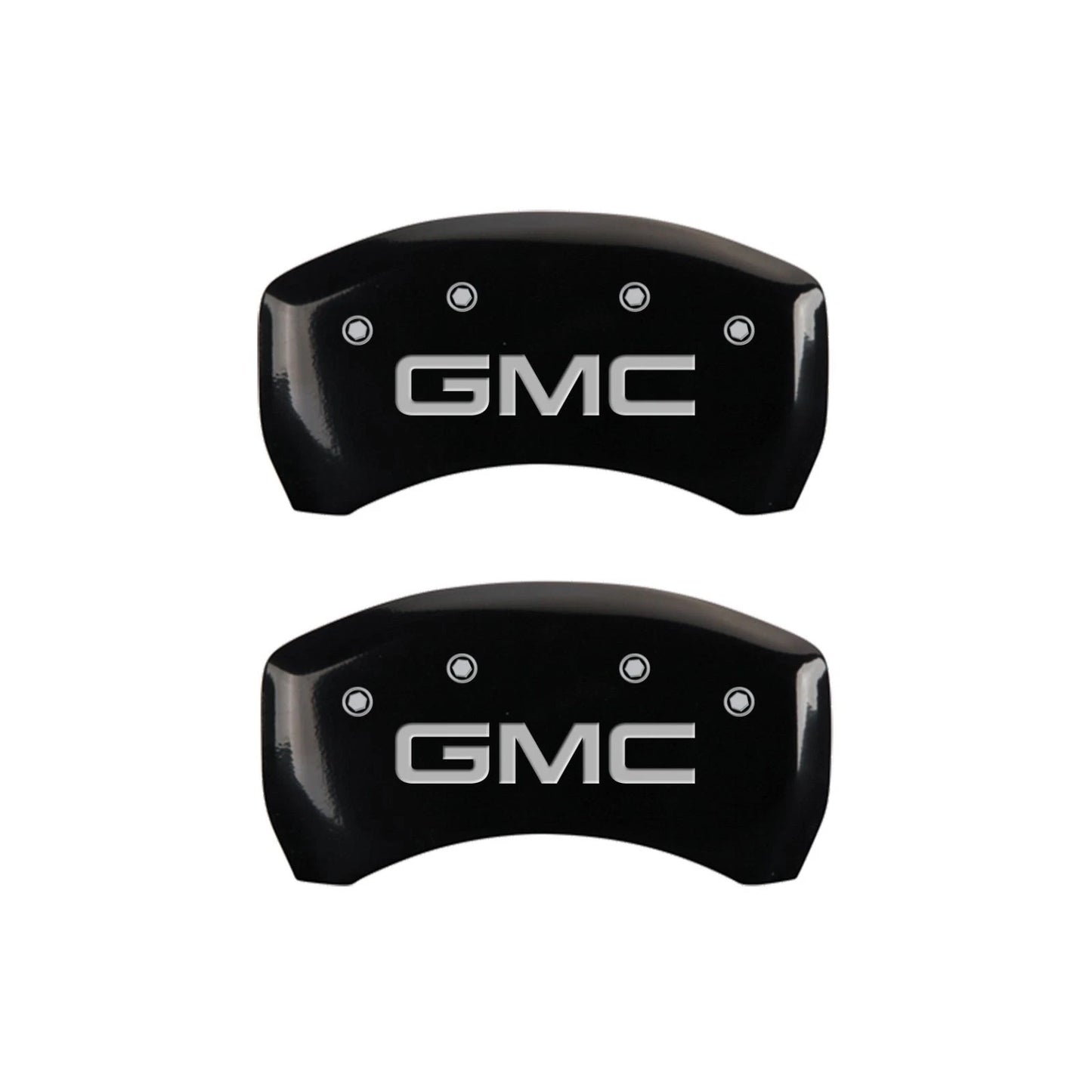 Front Rear Black Caliper Covers for 2015-2020 GMC Canyon by MGP