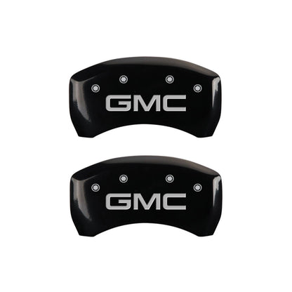 Front Rear Black Caliper Covers for 2015-2020 GMC Canyon by MGP