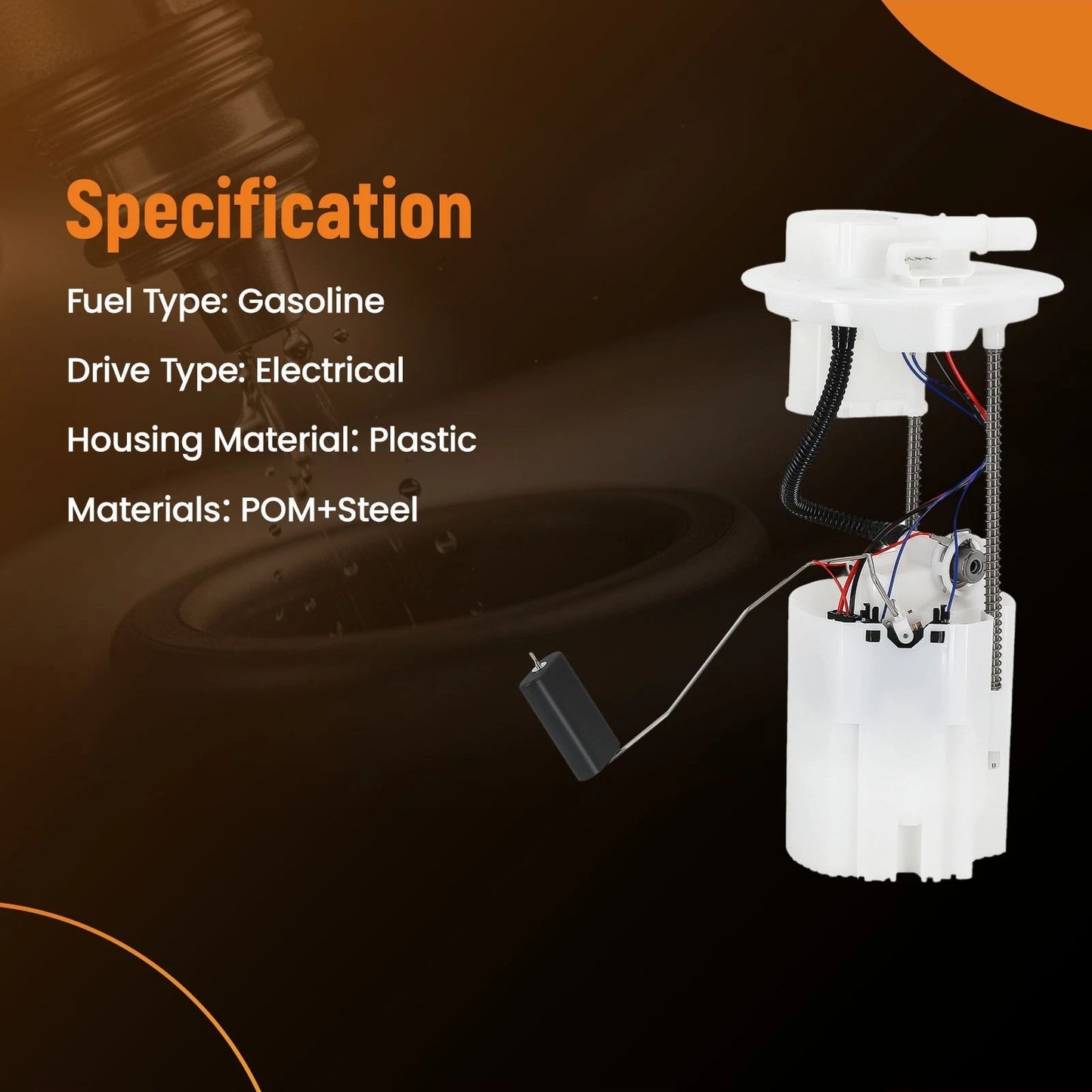 Fuel Pump Assembly for Fiat 500 Abarth 1.4L L4 Turbo 2012–2017