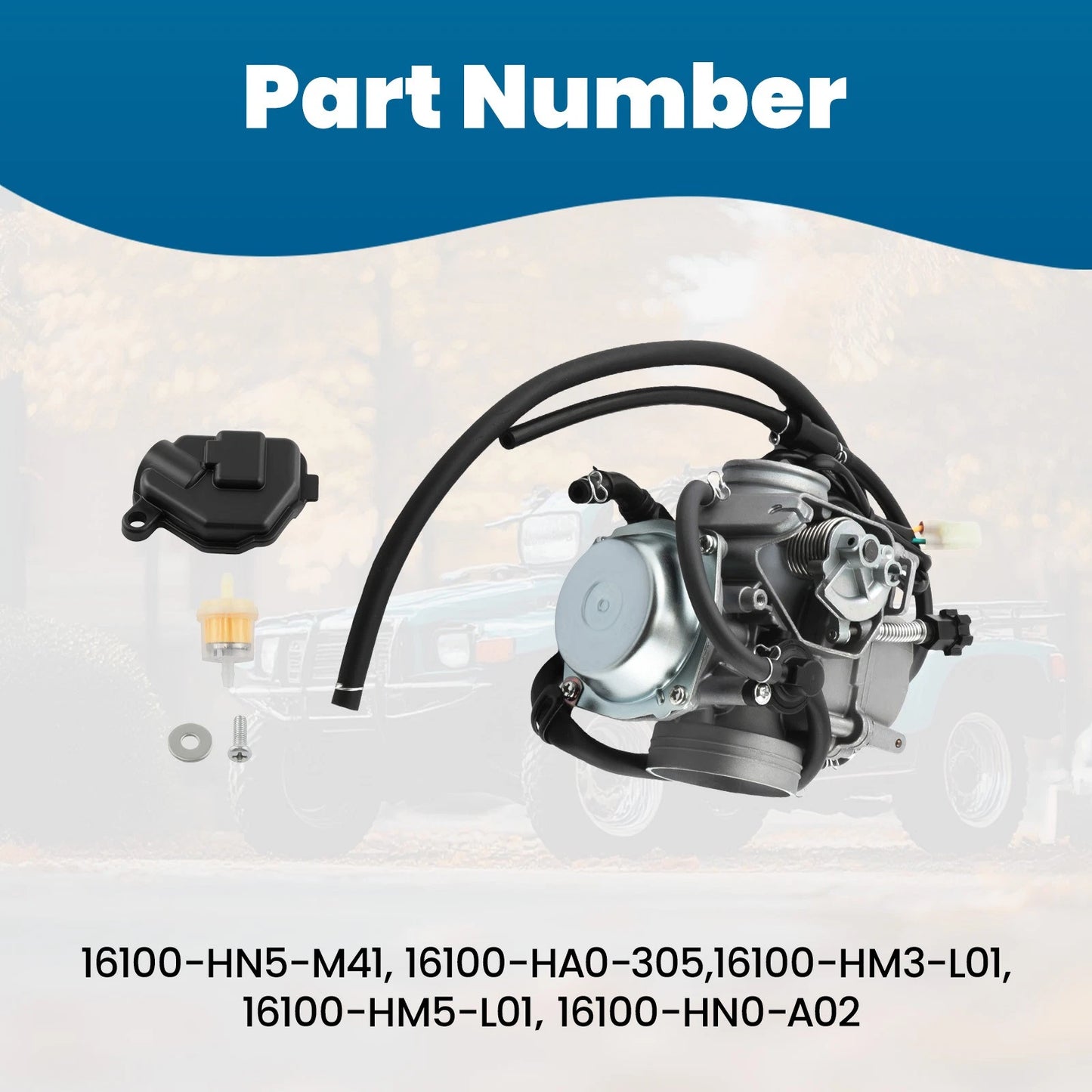 Carburetor for Honda Rancher 350 TRX 350 4X4 (2000–2006)