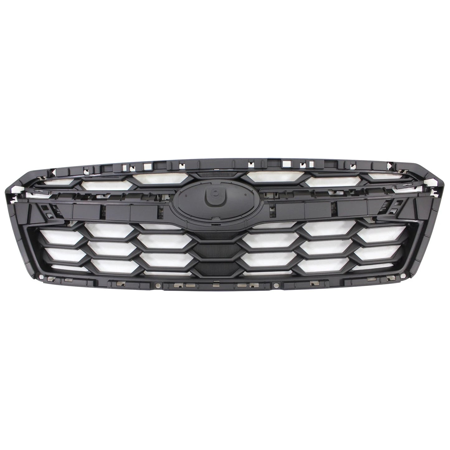 Replacement Black Textured ABS Plastic Front Grille w/o Moldings