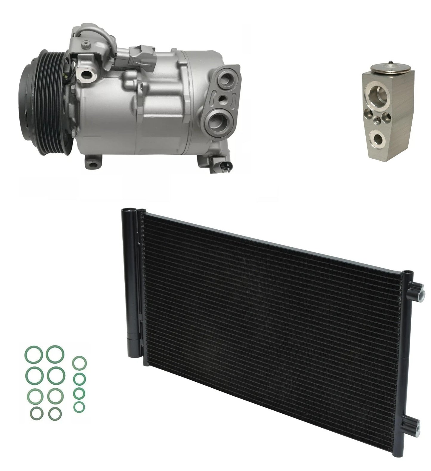 A/C Compressor Kit with Condenser for Jeep Renegade 2.4L (2018–2018)