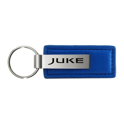 Blue Leather Keychain KC1543.JUKE - Officially Licensed for Nissan Juke