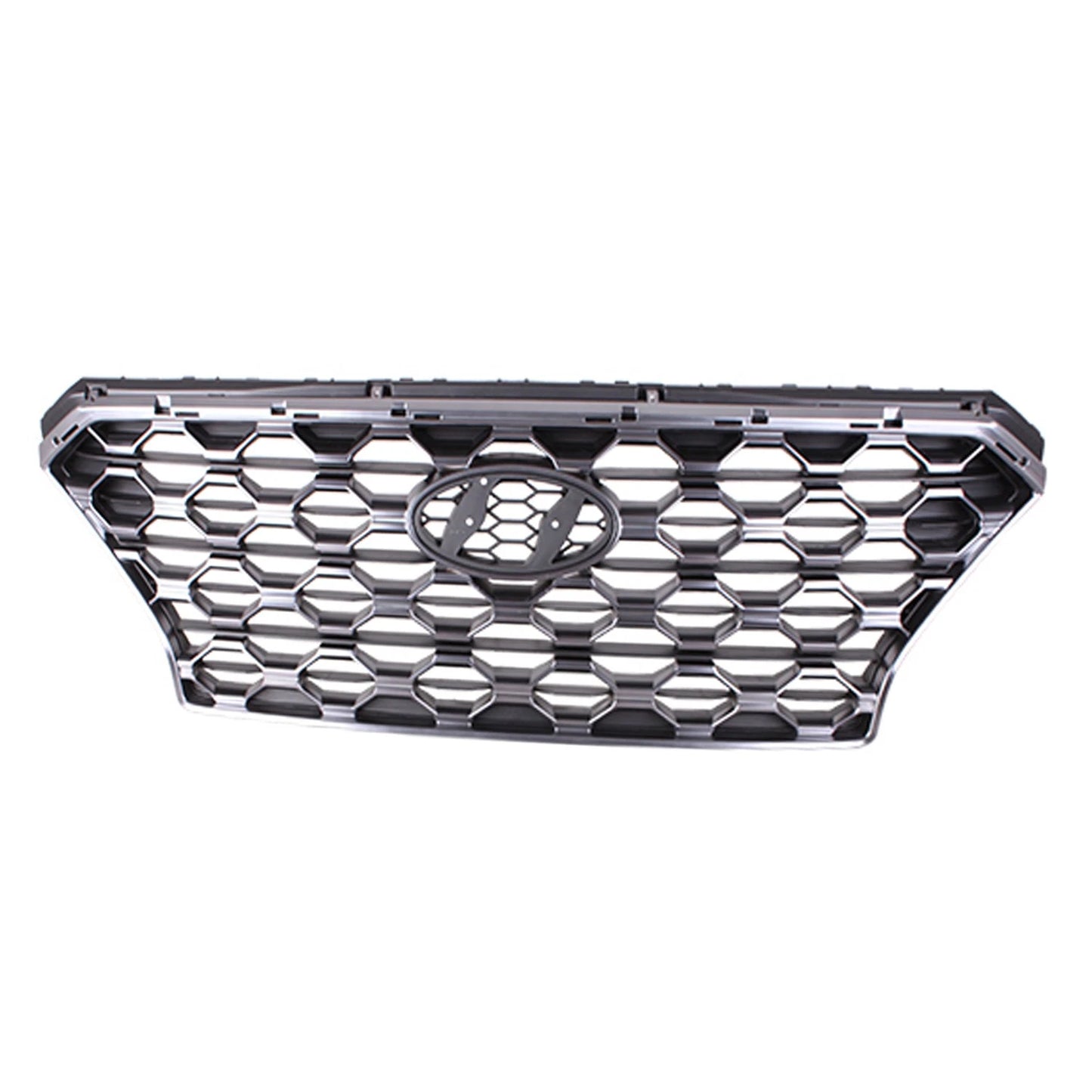 Front Grille Replacement Gray Satin Chrome Polypropylene for Toyota Tacoma (2005–2015)