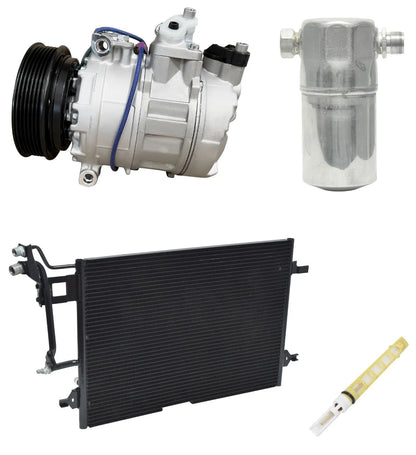 AC Compressor Kit w Condenser for Audi A4 Quattro 2.8L (2000–2001)