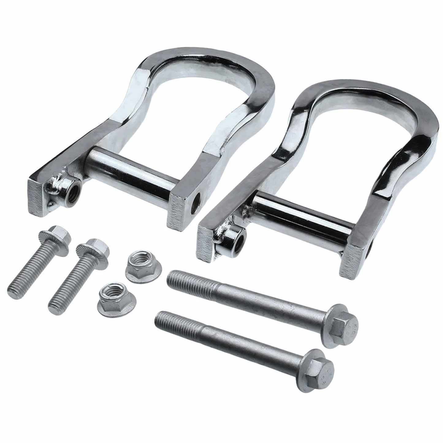 2X Chrome Tow Hooks for Chevy Silverado 1500 (2007–2018) GMC Sierra
