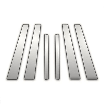 6Pc Chrome Pillar Post Covers Replacement for BMW 5 Series (1997–2003)