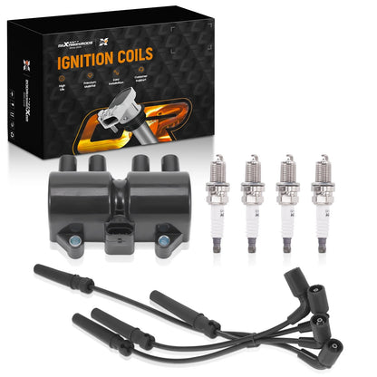 Ignition Coil Spark Plugs & Wires for Pontiac Wave 1.6L I4 (2005–2008)