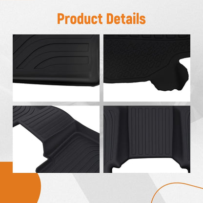 All Weather Black Floor Mats for Mitsubishi Outlander (2022–2025)