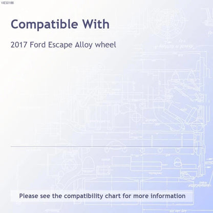 4 Wheel Skins Hub Caps 17 Inch Alloy Rim Covers for Ford Escape (2017–2019)
