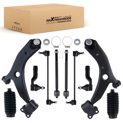 Front Lower Control Arms Ball Joints Tie Rods for Mazda 3 (2007–2009)