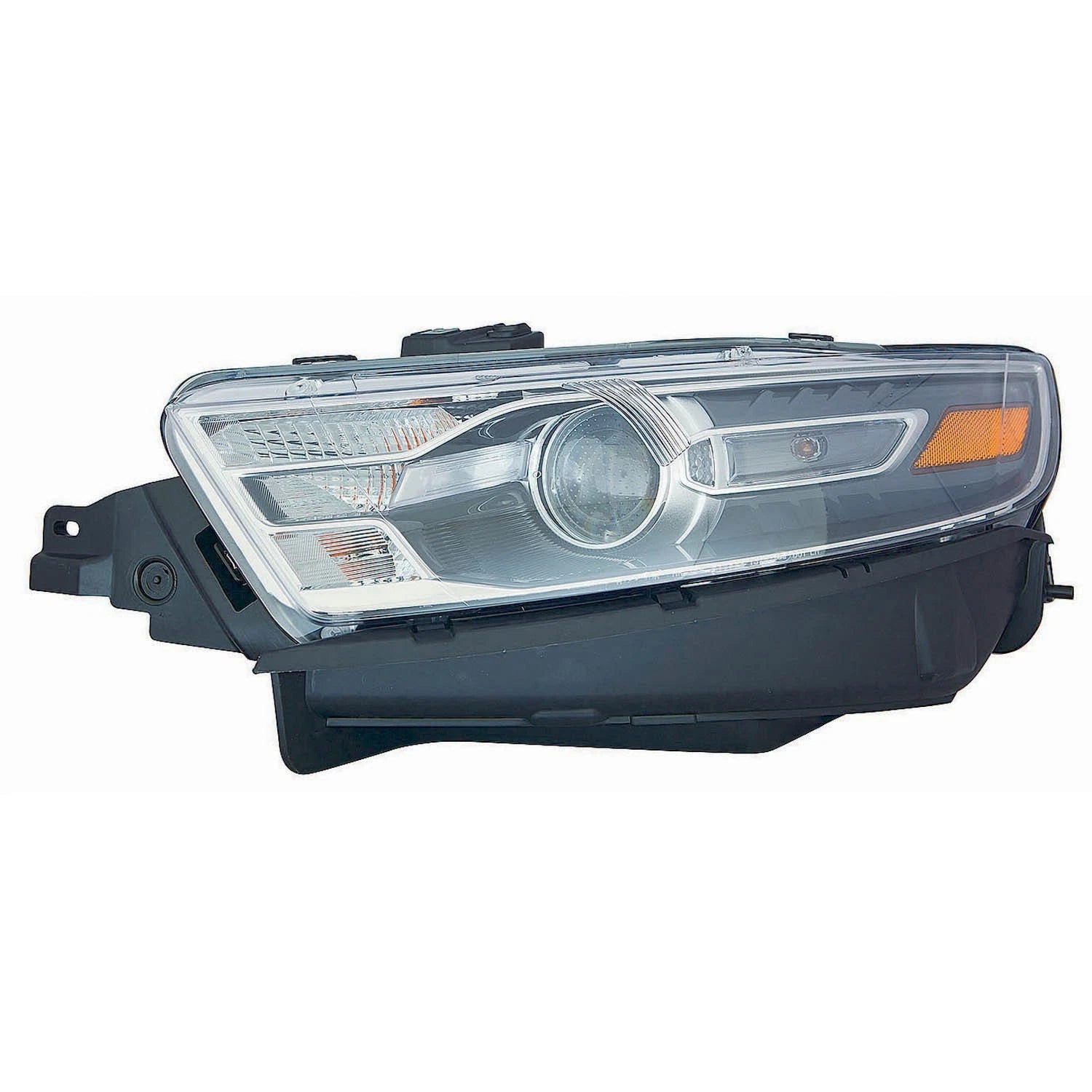 Replacement Polypropylene Driver Side Halogen Headlight Assembly w/o Logo