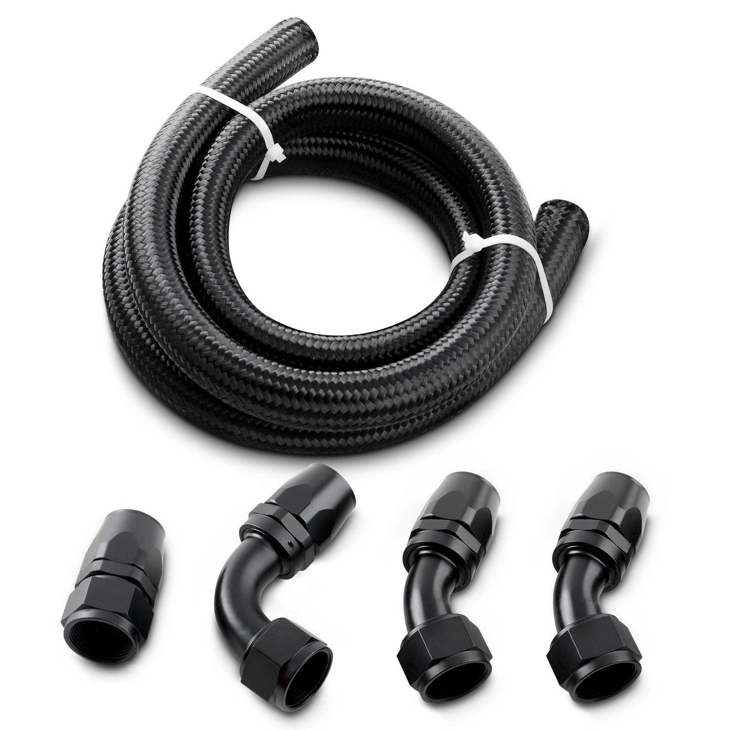 5FT Nylon Stainless Steel Braided CPE Oil Fuel Line for Universal (2016–2024)