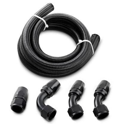 5FT Nylon Stainless Steel Braided CPE Oil Fuel Line for Universal (2016–2024)