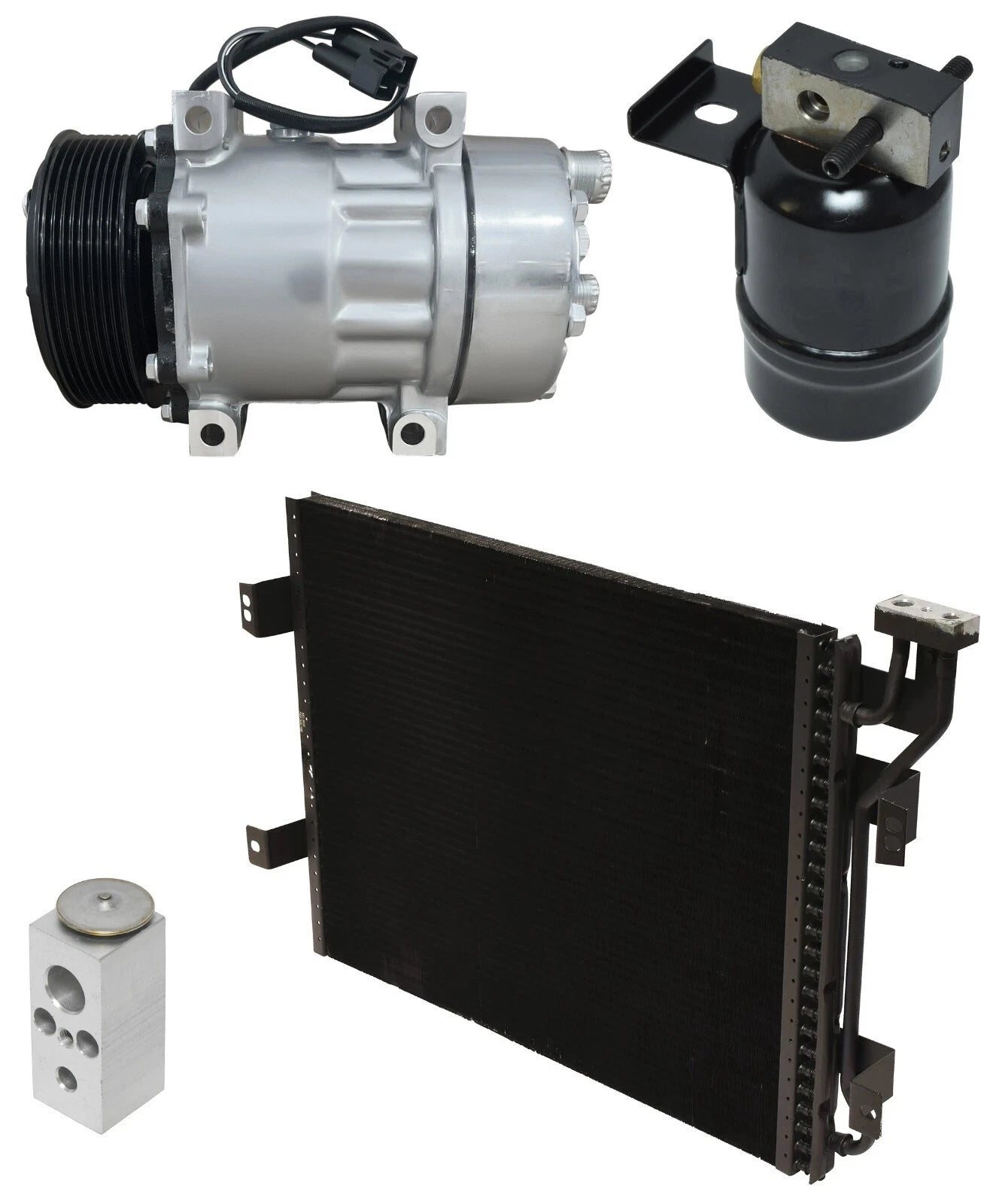AC Compressor Kit With Condenser for Dodge W350 5.9L (1993–1993)