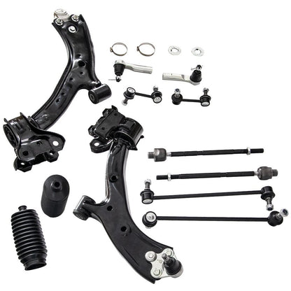 Front Suspension Lower Control Arms Sway Bar Tie Rods for 2007–2011 Honda CR-V