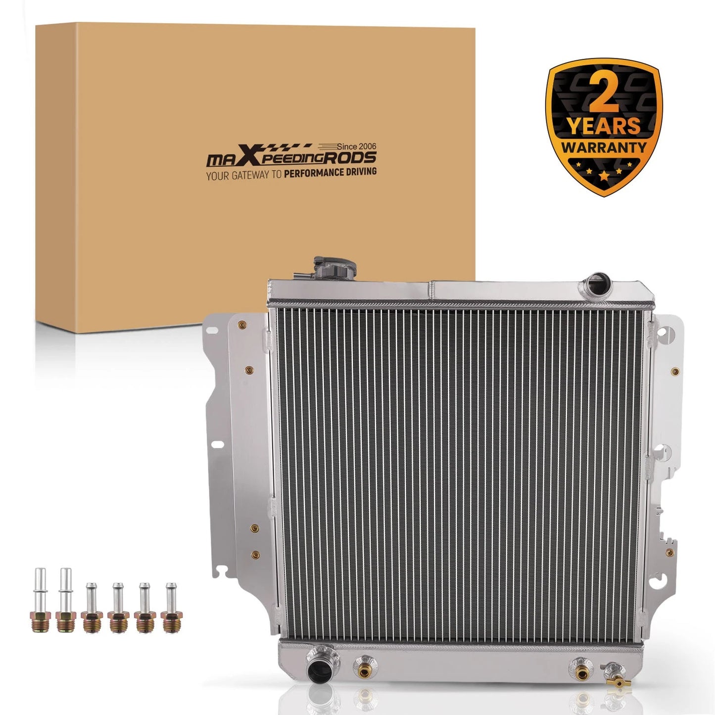 Aluminum 3 Row Radiator for Jeep Wrangler Rubicon/X (1997–2006)