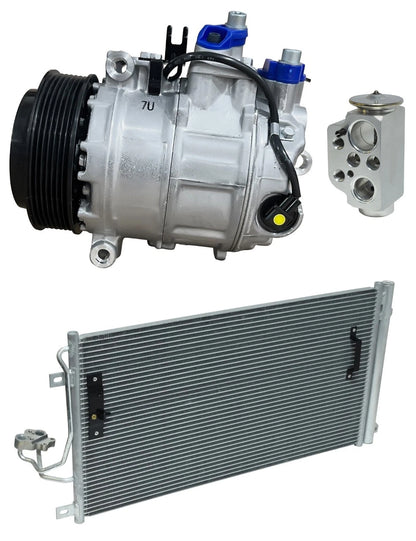 AC Compressor Kit With Condenser for Porsche Cayenne 4.8L (2008–2010)