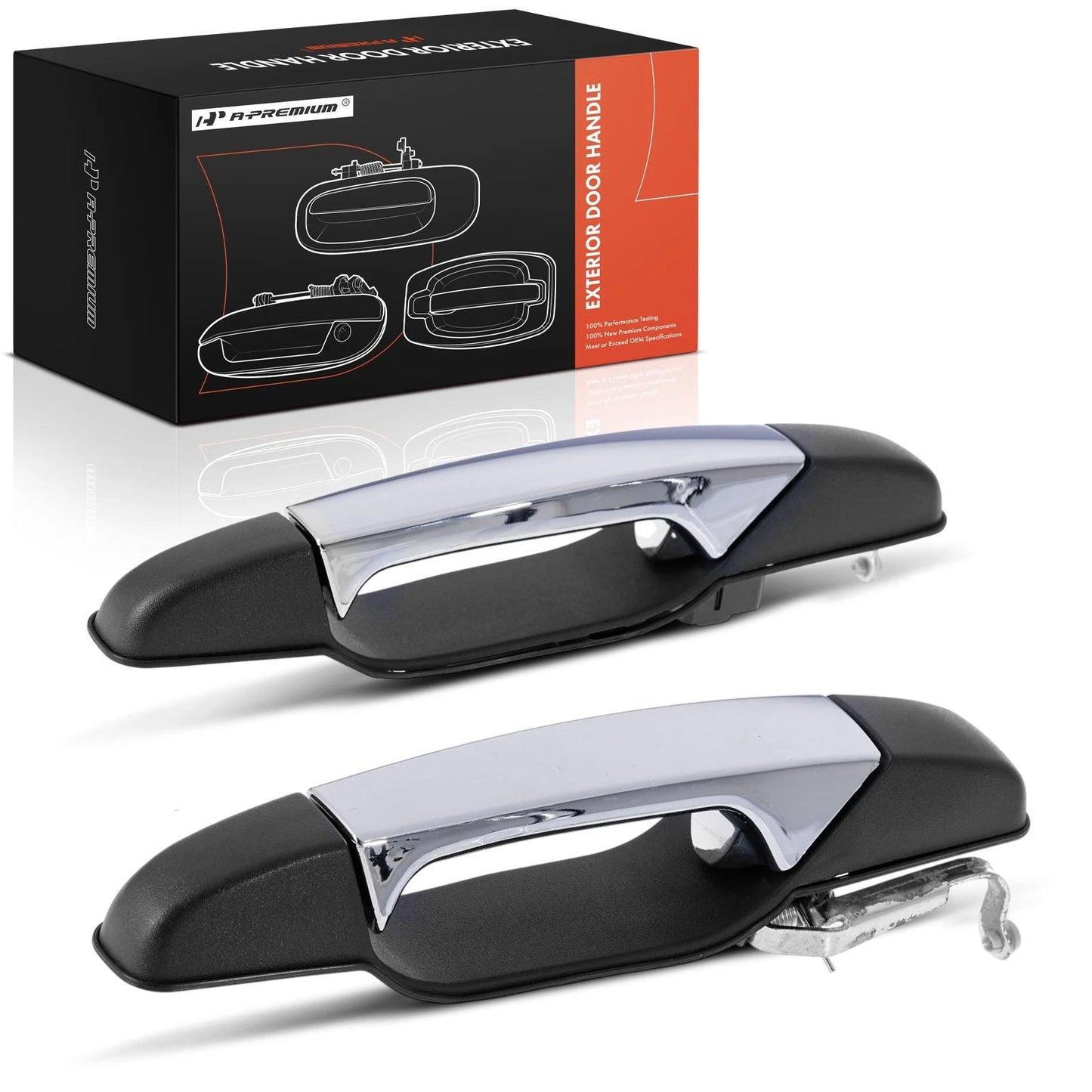 2X Rear Exterior Door Handle for Chevrolet Silverado 1500 GMC Sierra (2007–2018)