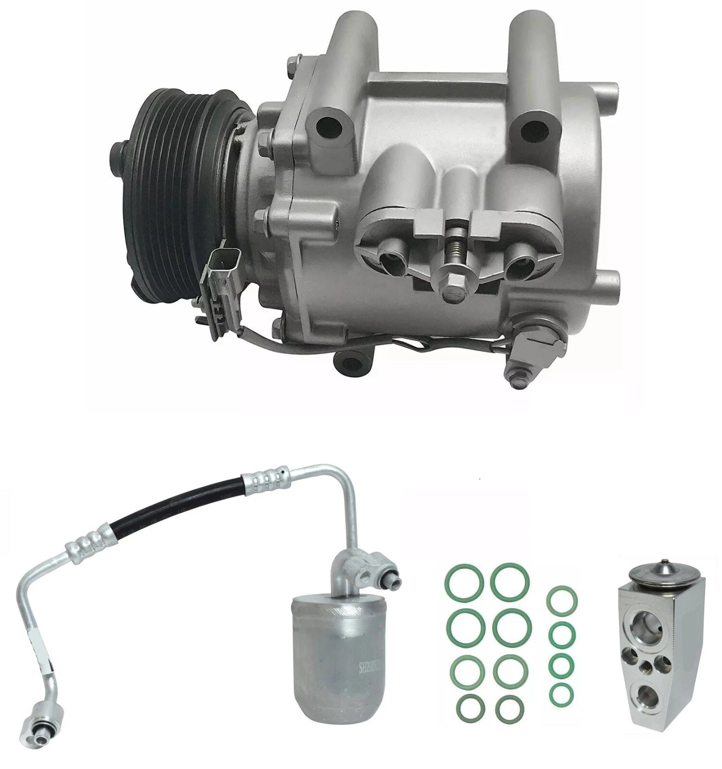 AC Compressor Kit with Condenser for Saturn Vue 3.5L V6 (2007)