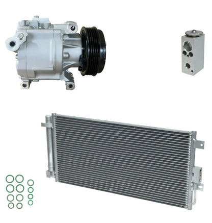 AC Compressor Kit With Condenser for Fiat 500 1.4L (2013–2019)