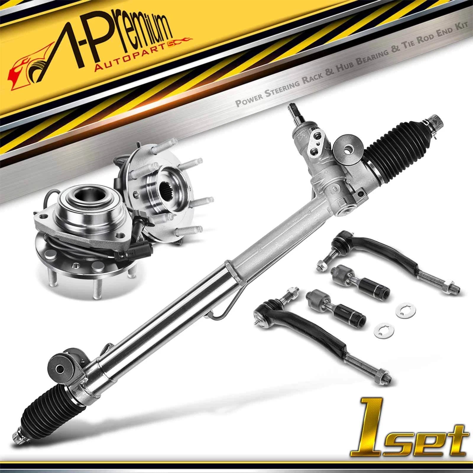 7x Rack and Pinion Hub Bearing Tie Rod End Kit for Chevy Isuzu