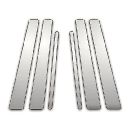 6Pc Chrome Pillar Post Covers Replacement for Kia Rondo (2006–2016)