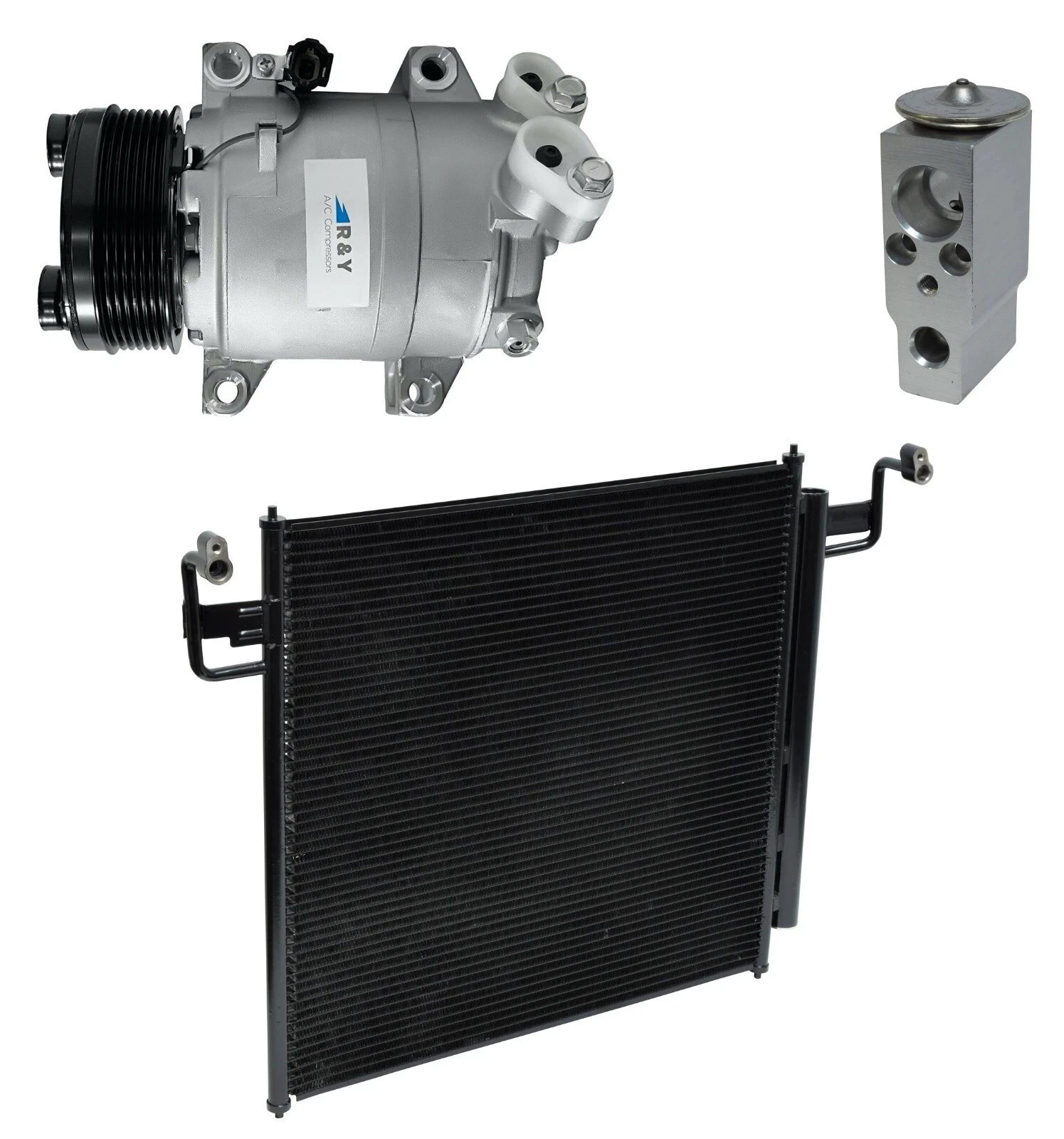 AC Compressor Kit With Condenser Replacement for Infiniti QX56 (2008–2010)