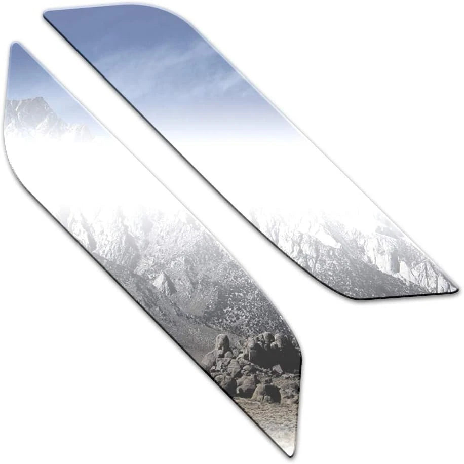 2pc Luxury FX Stainless Steel Mirror Accents for 2016–2023 Chevy Malibu 4dr
