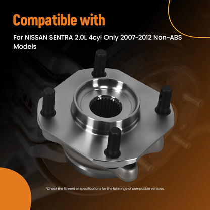 Front Hub Bearing Assembly for Nissan Sentra 2.0L (2007–2012)
