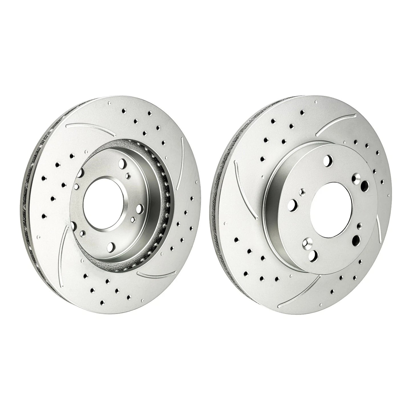 Front Drilled Slotted Brake Rotors for Honda Civic (2006–2011)