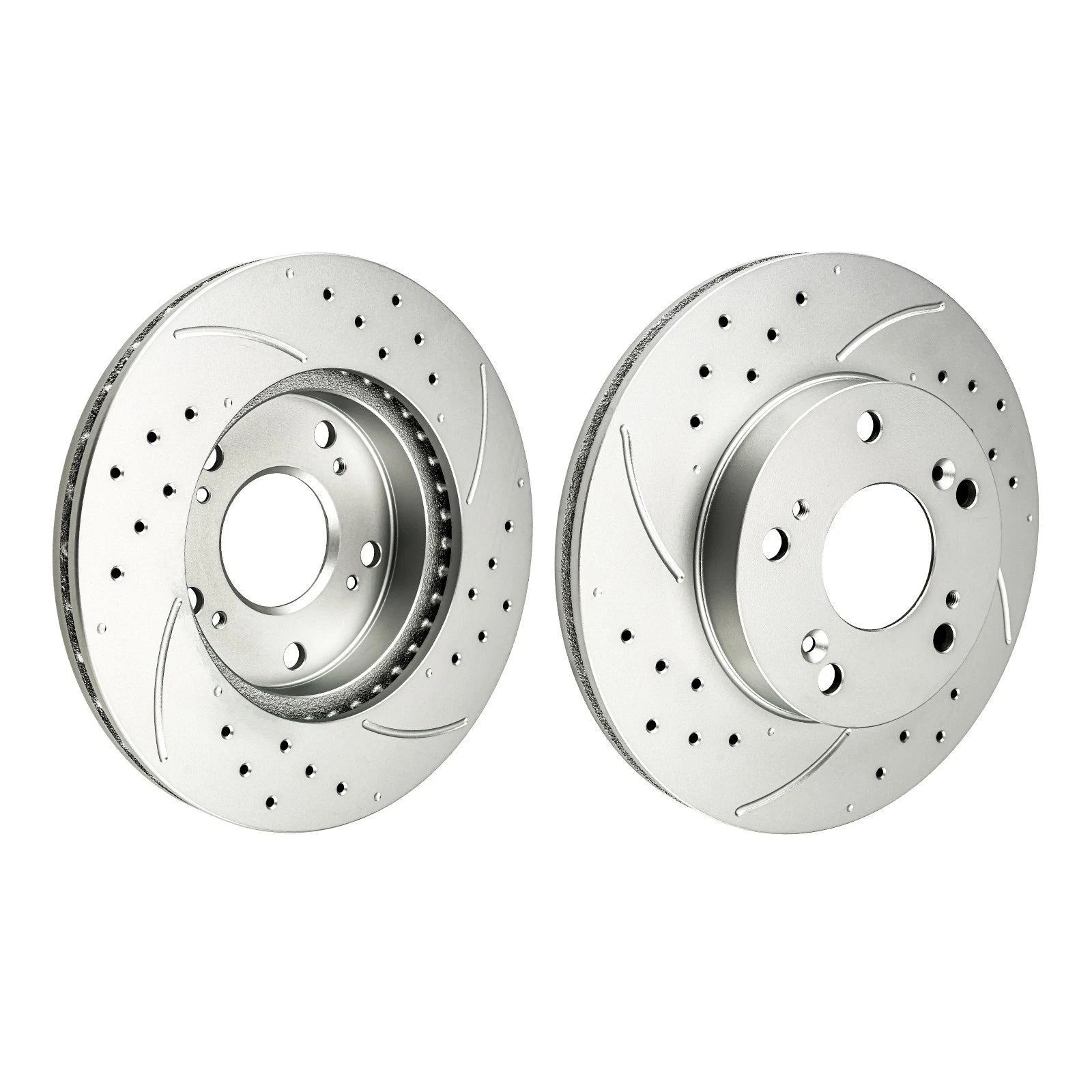 Front Drilled Slotted Brake Rotors for Honda Civic (2006–2011)