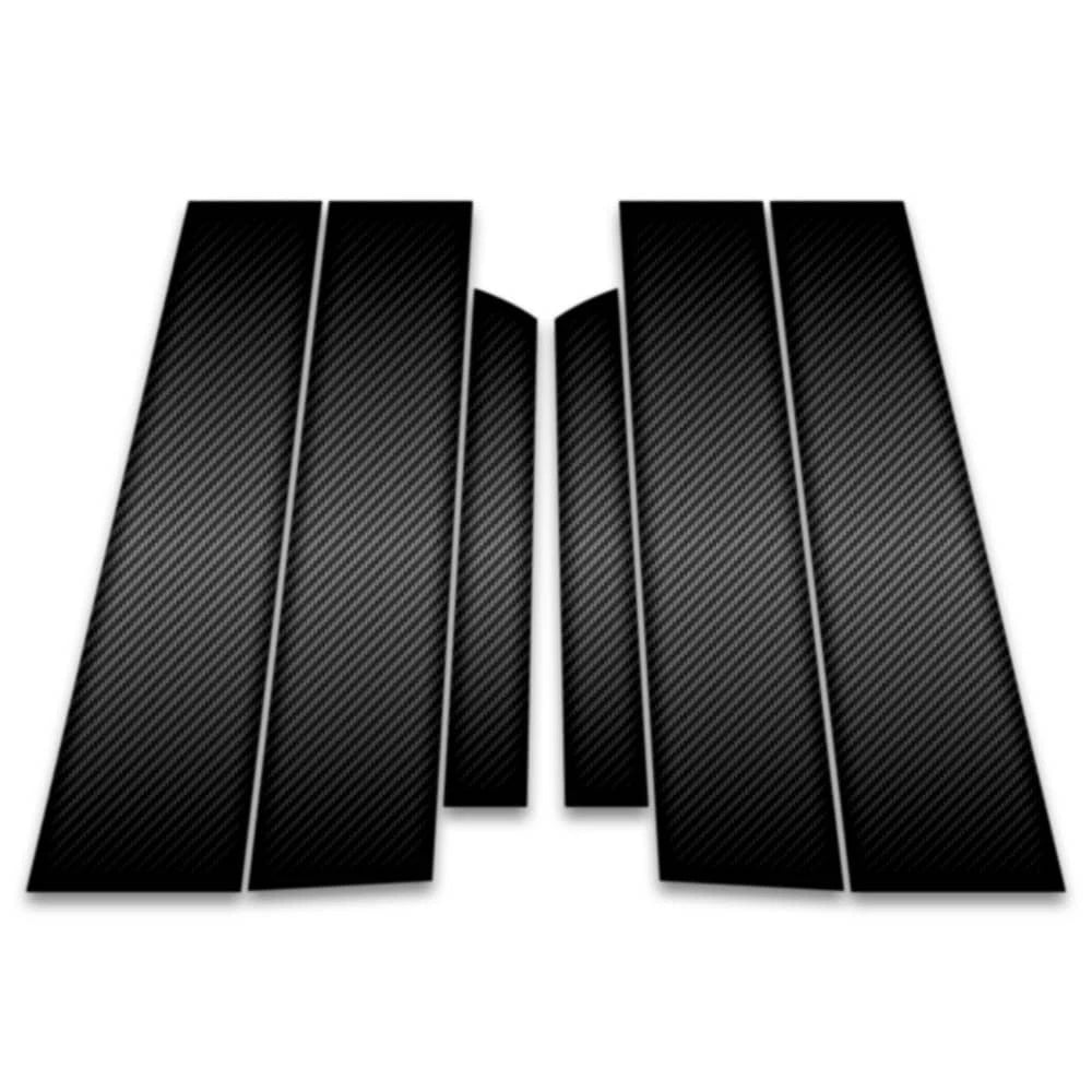 6pc Carbon Fiber Pillar Post Covers for 2017-2023 Lincoln Continental