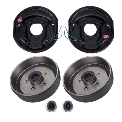 2 Pcs Trailer 5 on 4.5 Hub Drum Brake Kit for 3500 lbs (2012–2015)