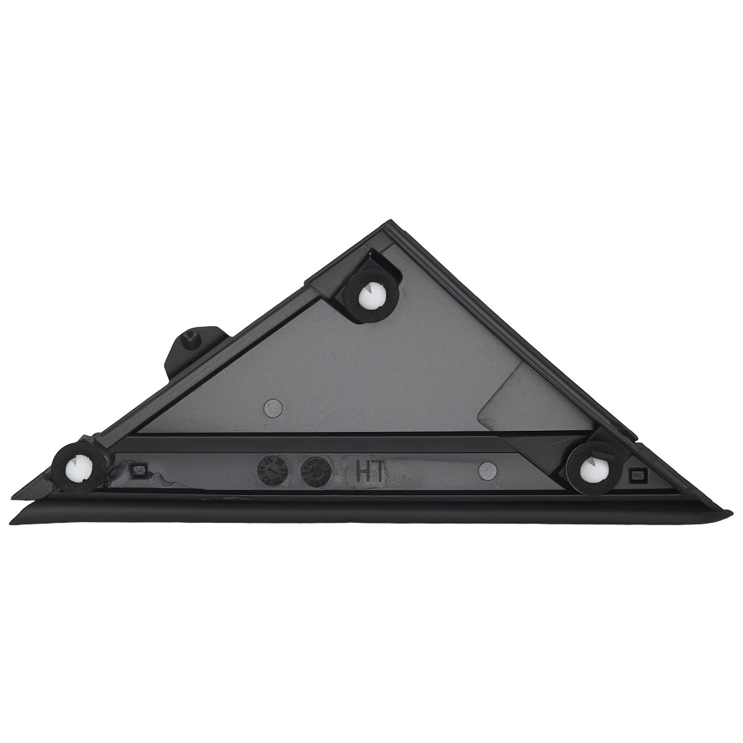 Left Right Side Mirror Flag Applique for Fiat 500 (2012–2019) Black