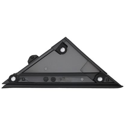 Left Right Side Mirror Flag Applique for Fiat 500 (2012–2019) Black