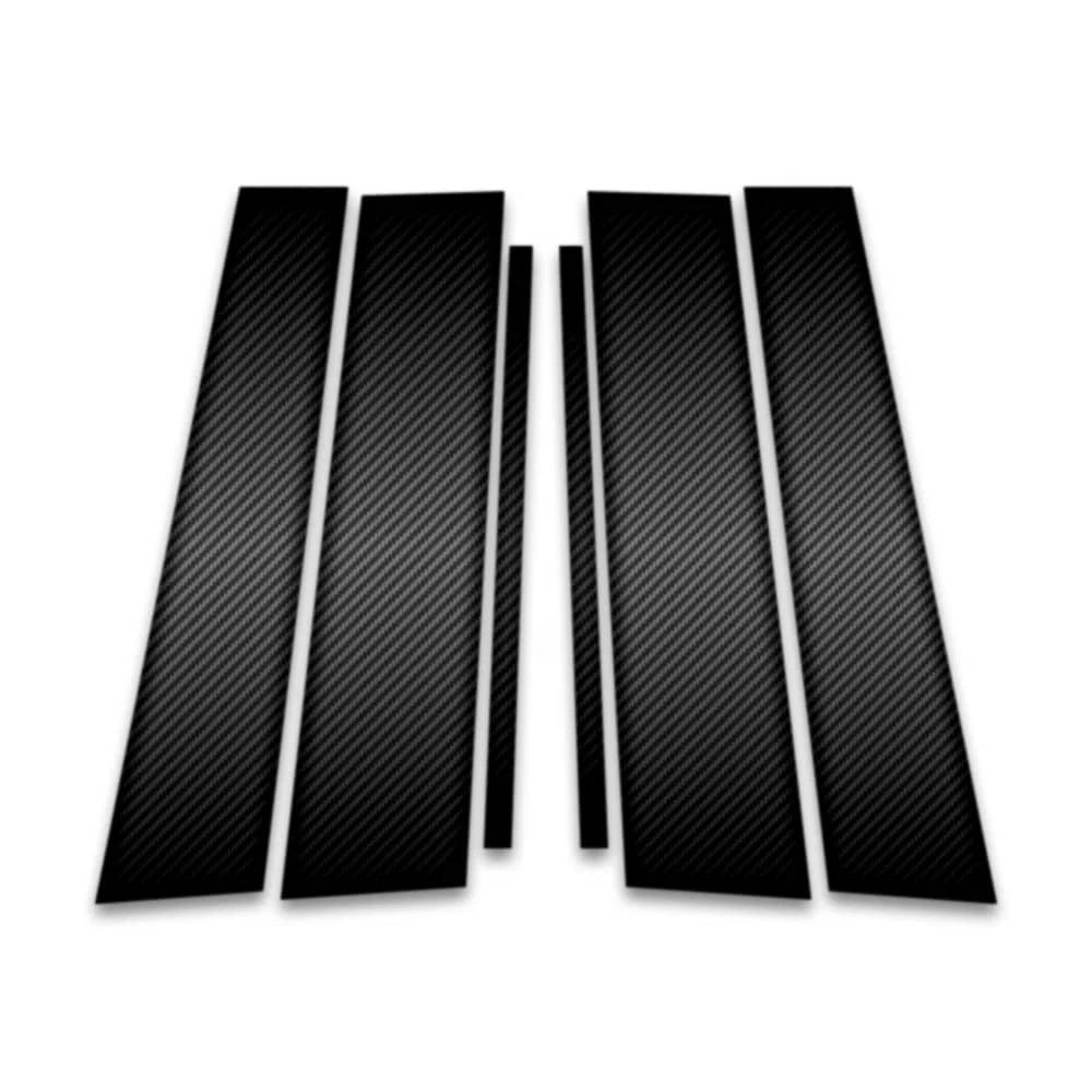 6pc Carbon Fiber Pillar Post Covers for 2020-2023 Toyota Highlander