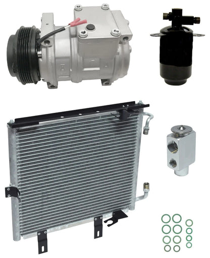 AC Compressor Kit w Condenser Replacement for BMW 325 2.7L (1988–1989)