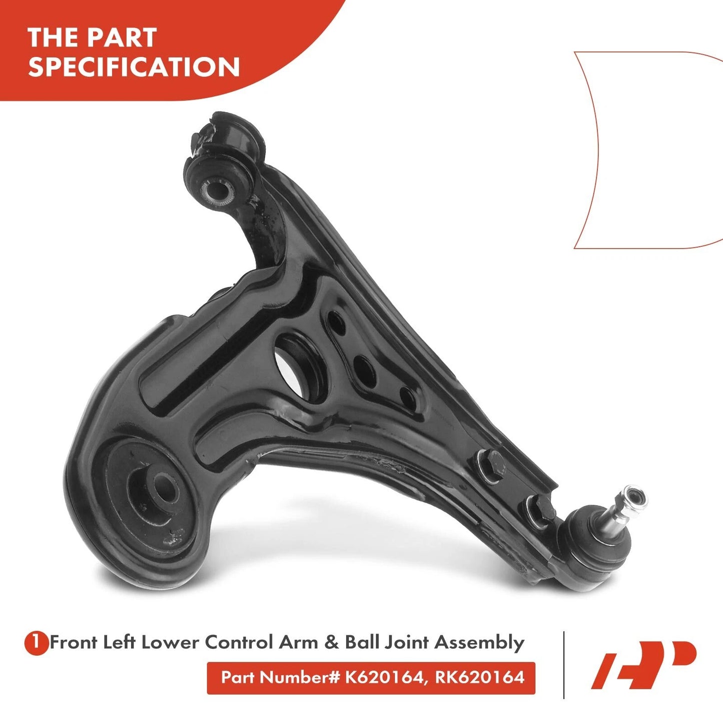 2X Front Lower Control Arm & Ball Joint Assembly for Chevy Aveo5 (2004–2011)