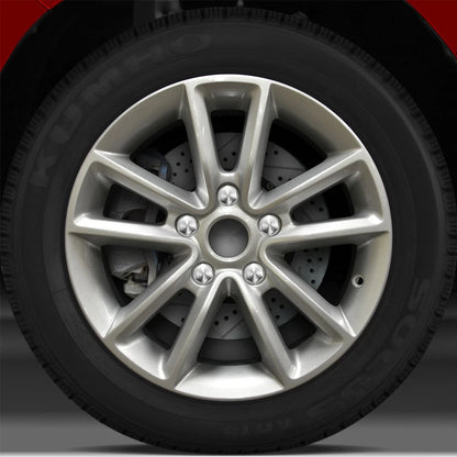 17x6.5 Factory Wheel (Bright Sparkle Silver) for 2011-2015 Dodge Caravan
