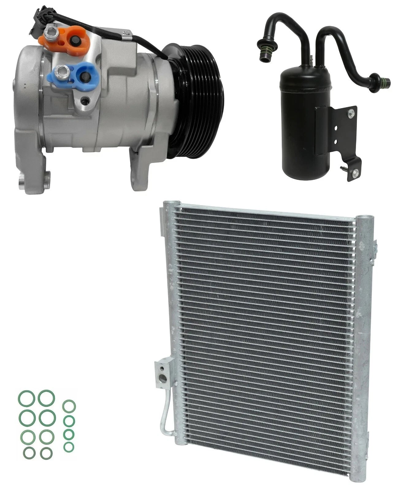 AC Compressor Kit w Condenser for Dodge Ram 1500 5.7L V8 (2004–2004)