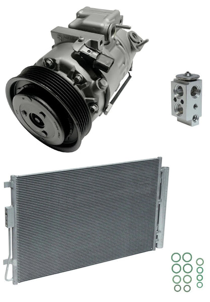 AC Compressor Kit with Condenser for Hyundai Santa Fe Sport 2.4L (2016)