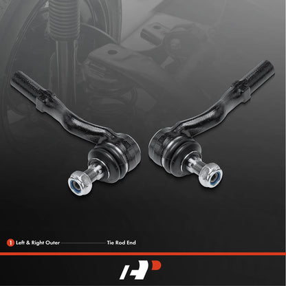 2X Outer Tie Rod End for Mercedes-Benz E-Class (1996–2009)