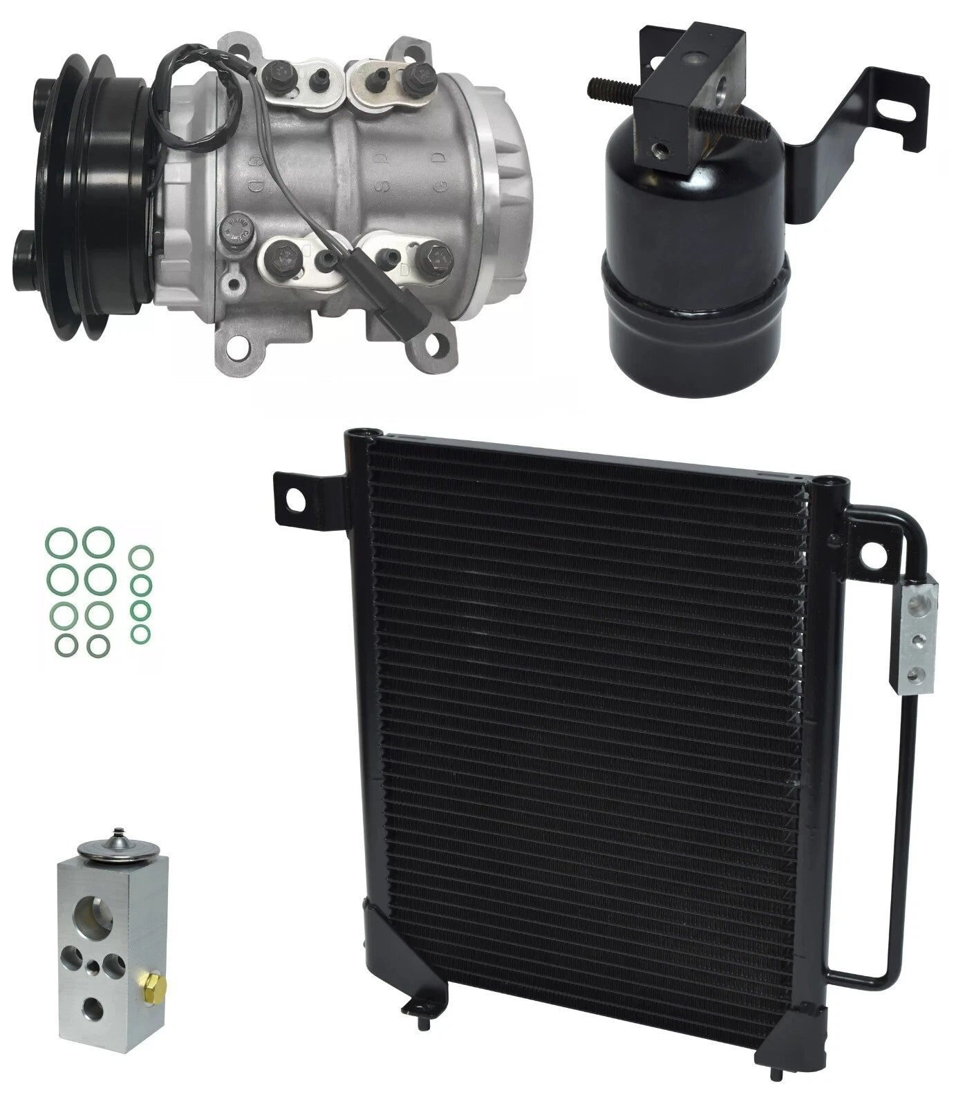AC Compressor Kit With Condenser for Plymouth Voyager 2.5L (1989–1989)