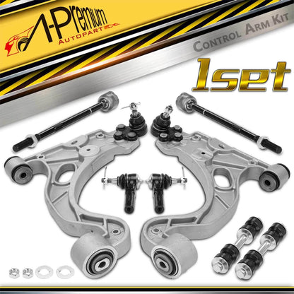 8x Front Control Arm with Ball Joint & Tie Rod End for Buick Oldsmobile