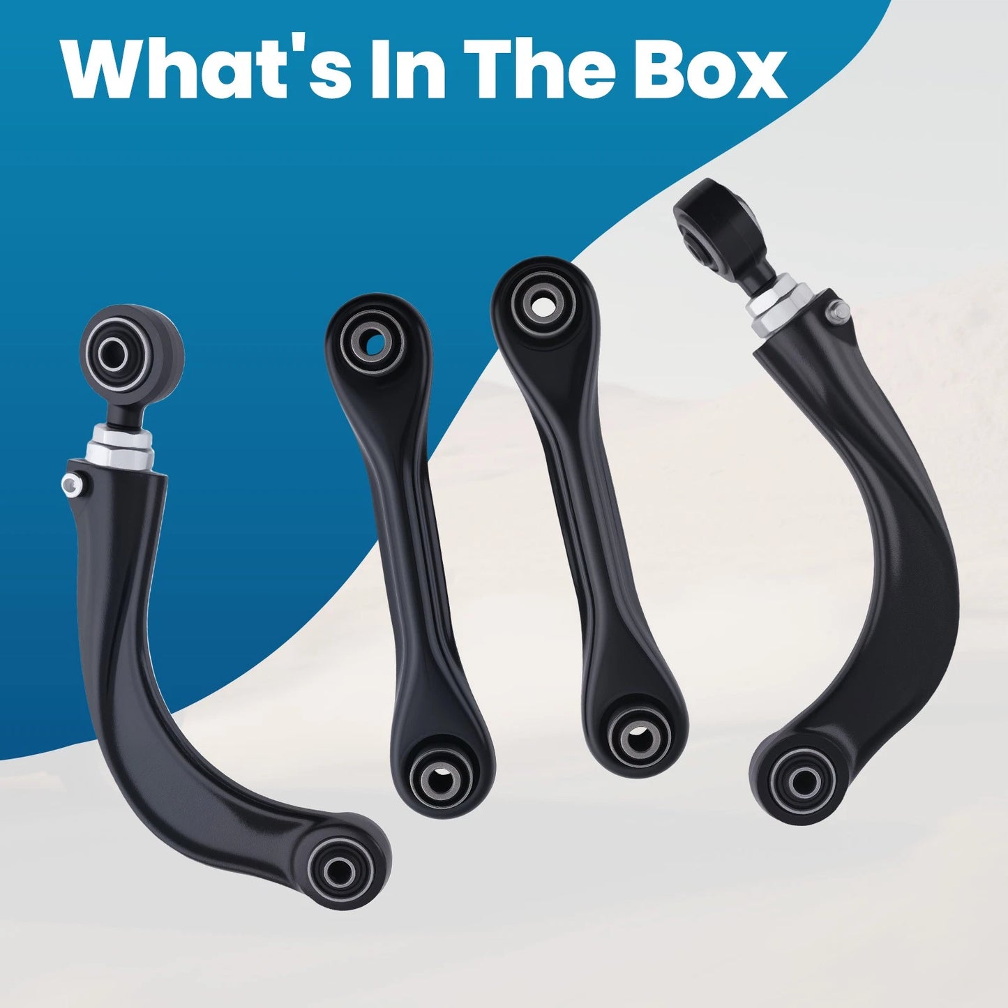4x Rear Upper Lower Forward Control Arm for Ford Focus C-Max (2013–2018)