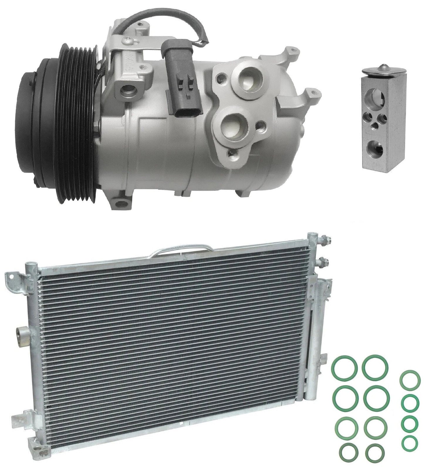 AC Compressor Kit With Condenser for Chrysler Pacifica 4.0L (2007–2008)